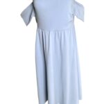 Boohoo Pastelowa Sukienka z Odkrytymi Ramionami L 40 EU - zdjęcie 1