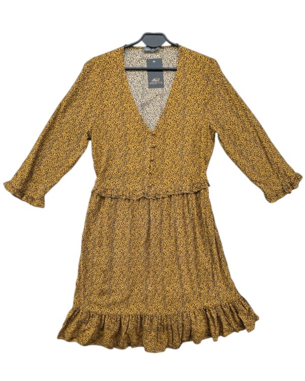 Papaya Sukienka z Wiskozy ze Zwiezęcym Wzorem L 40 EU