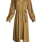 Papaya Sukienka Damska Wzór Zwierzęcy Zwiewna Żółta XL 42 EU - zdjęcie 1