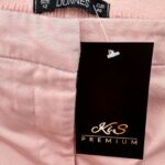 Dunnes Rózowe Eleganckie Spodnie z Bawełny i Elastanu L 40 EU - zdjęcie 2