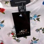 Atmosphere Bluzka Damska Biała W Kwiaty M 38 EU - zdjęcie 2