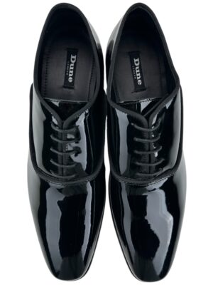 Dune London Buty Męskie Wizytowe Lakierowane Eleganckie Czarne Rozmiar 45 - zdjęcie 3