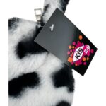 Torebka Damska Czarna Biała Futrzana Wzór Krowa - zdjęcie 3