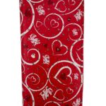 Cymru Wales Collection Portfel Damski Czerwony Serca - zdjęcie 3