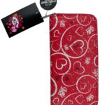 Cymru Wales Collection Portfel Damski Czerwony Serca - zdjęcie 1