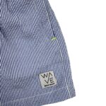 Krótkie Spodenki Szorty Dziecięce Białe W Niebieskie Paski - zdjęcie 2