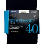 MS Rajstopy x 3 Navy Granatowe M 38 EU