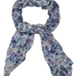 Primark Atmosphere Chusta Szal Damski Kwiaty Niebieski - zdjęcie 2