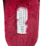 Primark Kapcie Damskie Futrzane Memory Foam 38 39 Bordowe - zdjęcie 3