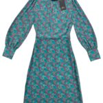 Ivy Lane Sukienka Damska Długa Niebieska Kwiaty S 36 EU - zdjęcie 1