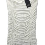 Femme Luxe Biała Sukienka Marszczona Mini S 36 EU - zdjęcie 2