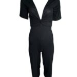 Boohoo Kombinezon Damski Czarny M 38 EU - zdjęcie 2