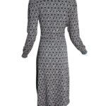 Dunnes Stores Sukienka Wzorzasta Czarna Beż XS 34 EU - zdjęcie 2