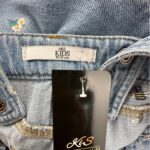 Marks Spencer Dziecięce Ogrodniczki Jeansowe Z Haftem Kwiatów 146 CM 10 11 LAT - zdjęcie 3