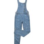 Marks Spencer Dziecięce Ogrodniczki Jeansowe Z Haftem Kwiatów 146 CM 10 11 LAT - zdjęcie 1