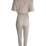 Missguided Kombinezon Damski Beżowy Prążkowany L 40 EU - zdjęcie 2