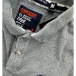 Superdry Męska Szara Koszulka Polo M 38 EU - zdjęcie 2