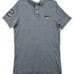 Superdry Męska Szara Koszulka Polo M 38 EU - zdjęcie 1