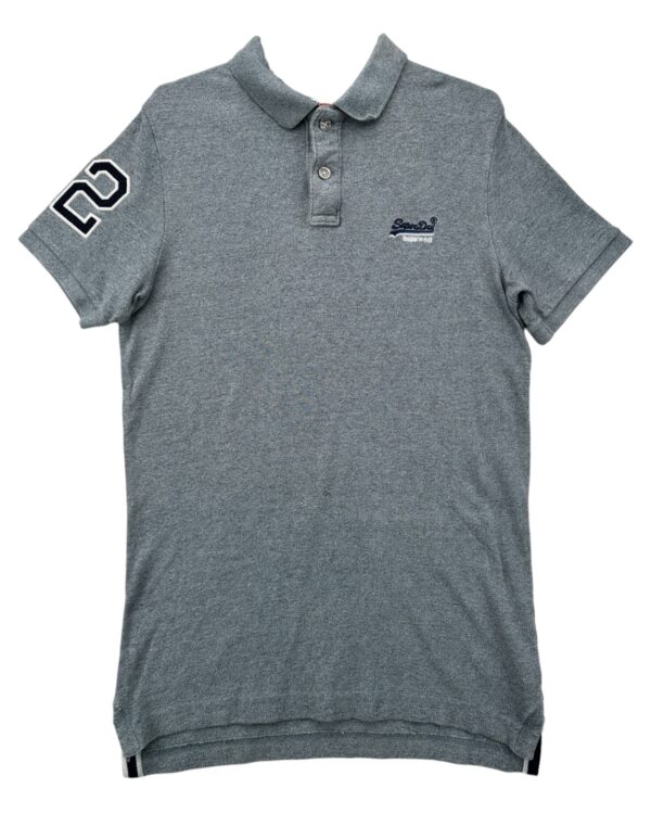 Superdry Męska Szara Koszulka Polo M 38 EU