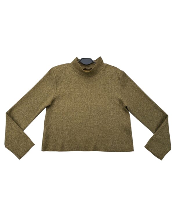 Zara Oliwkowy Sweter z Golfem L 40 EU