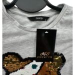 George Koszulka Dziecięca z Cekinowym Wzorem 122 128 CM - zdjęcie 2