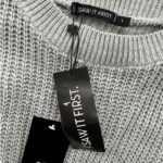 I Saw It First Szary Akrylowy Sweter Damski L 40 EU - zdjęcie 1