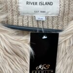 River Island Beżowa Kamizelka z Futerkiem 152 CM 12 LAT - zdjęcie 2