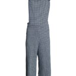 New Look Ogrodniczki Damskie Pepitka Czarny Biały XL 42 EU - zdjęcie 1