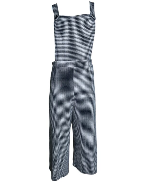 New Look Ogrodniczki Damskie Pepitka Czarny Biały XL 42 EU