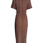 Primark Sukienka Damska Brązowa W Białe Groszki Wiskoza M 38 EU - zdjęcie 2