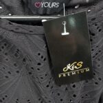 Yours Koszulka Bluzka Damska Ażurowa Czarna 54 56 EU - zdjęcie 2