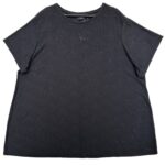 Yours Koszulka Bluzka Damska Ażurowa Czarna 54 56 EU - zdjęcie 1