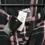 Yours Koszula Damska Króki Rękaw Krata Czarna 54 56 EU - zdjęcie 2