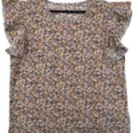 Emery Rose Koszulka T-shirt Damska Falbany Kwiaty M 38 40 EU - zdjęcie 1