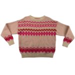 Sweter Damski Różowy Wzorzysty XL 40 EU - zdjęcie 1