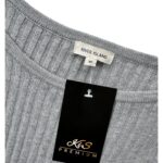 River Island Szary Asymetryczny Sweter M 38 EU - zdjęcie 2