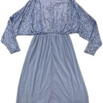 Boohoo Niebieska Sukienka Z Cekinami S 36 EU - zdjęcie 3