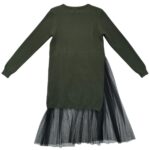 Wiya Knitwear Sukienka Sweterkowa z Tiulem - zdjęcie 3