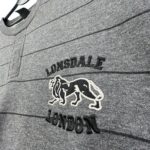 Lonsdale Bluza Męska Szara Logo L 40 EU - zdjęcie 2