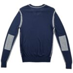 Armani Jeans Sweter Męski Granatowy Logo M 38 EU - zdjęcie 3