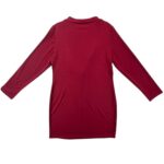 Sukienka Damska Bordowa Z Falbaną XXL 44 EU - zdjęcie 2