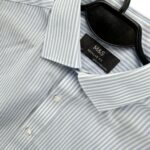 MS Koszula Męska Błękitne Paski M 38 EU - zdjęcie 2