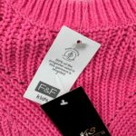 FF Sweter Dziewczęcy Różowy 135 140 CM 9 10 LAT - zdjęcie 2