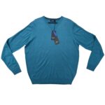 James Pringle Sweter Męski Turkusowy XL 42 EU - zdjęcie 1