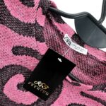 ZARA Sweter Damski Różowy - Czarny Wzór Spiralny M 38 EU - zdjęcie 2