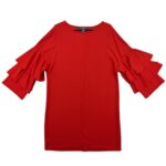 Primark Sukienka Damska Falbany Czerwona XXL 44 EU - zdjęcie 1