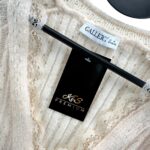 Gallery Sweter Ażurowy Z Koronką Damski Beżowy M 40 42 EU - zdjęcie 2