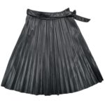Zara Spódnica Plisowana Damska Ekoskóra Czarna M 38 EU - zdjęcie 1