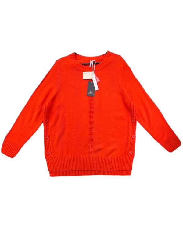 Capsule Sweter Damski Pomarańczowy Guziki XXL 44 46 EU