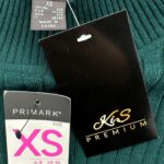 Primark Sweter Damski Prążkowany Zielony XS 34 EU - zdjęcie 2
